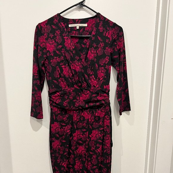 Rachel Roy Fuschia Ikat Floral Dress - Picture 3 of 5